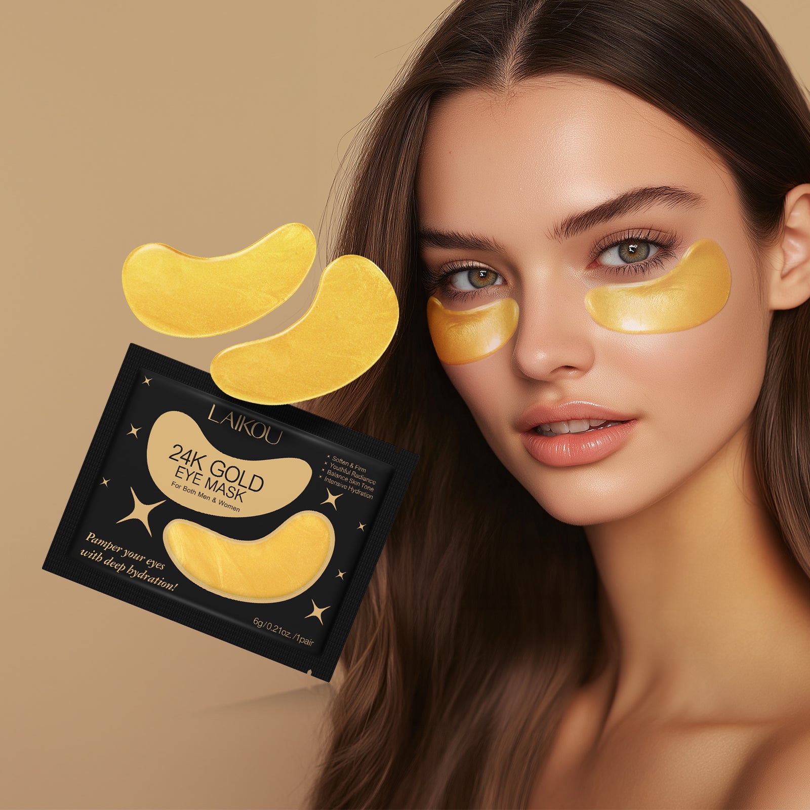 24K Gold Hydra_Lift Eye Mask Patches (20 Pairs)
