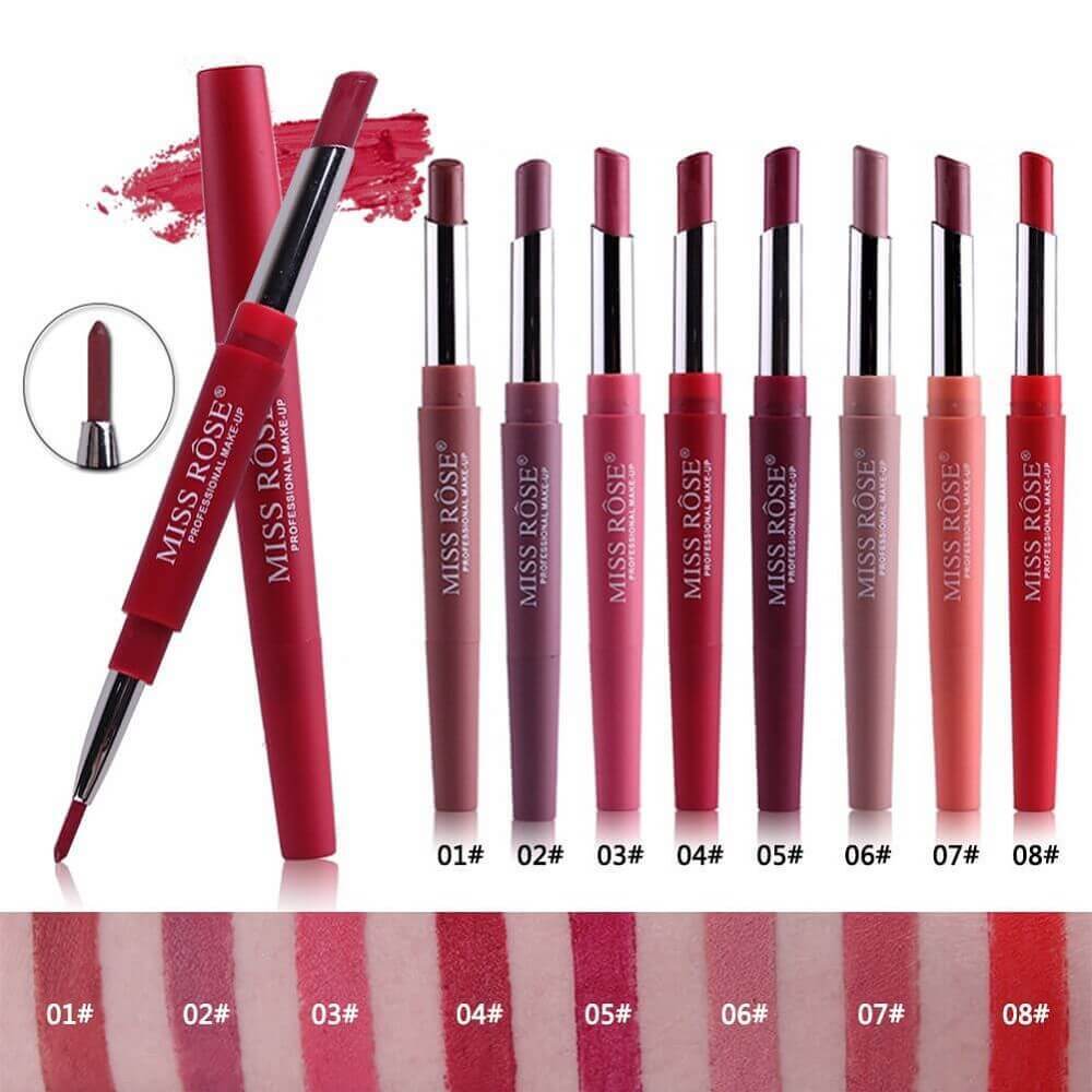Miss Rose High Pigmented 2-in-1 Lipstick Plus Lipliner